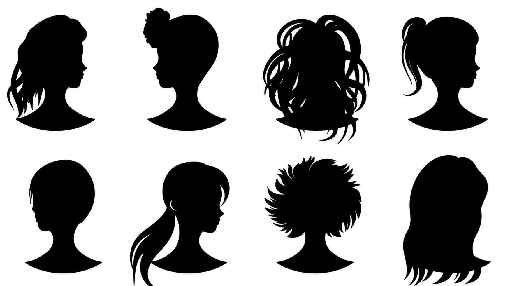 Glamour Redefined Unveiling the Striking Hair Icon Logo for Your Stylish Brand vector