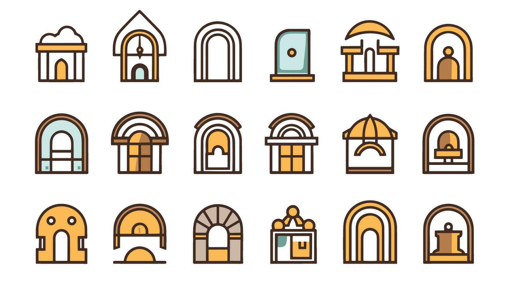 Windows of Opportunity Unlocking Possibilities with Our Captivating Logo Designs vector