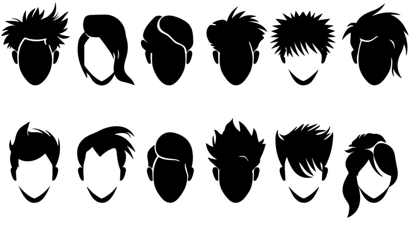 Glamour Redefined Unveiling the Striking Hair Icon Logo for Your Stylish Brand vector