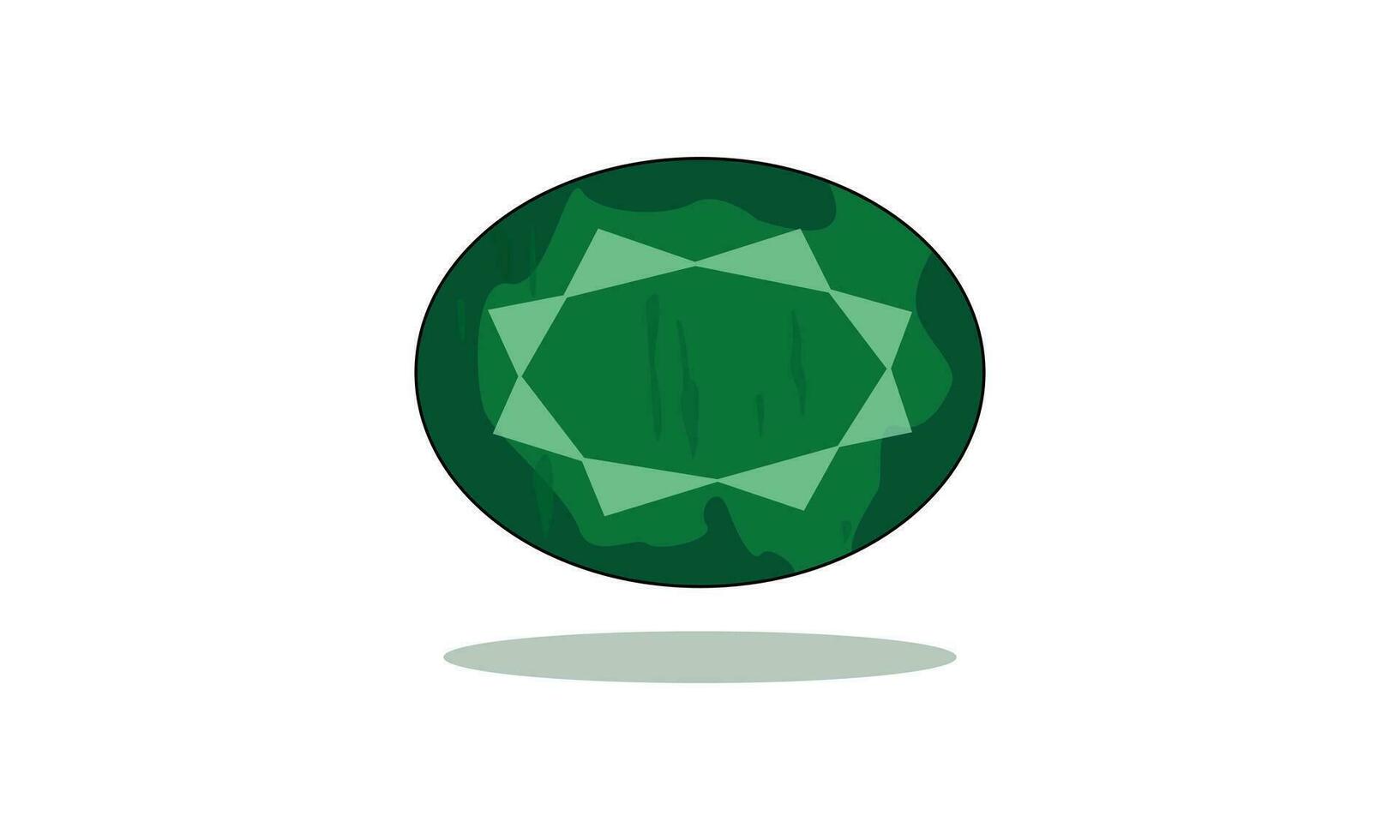 Green Emerald Diamond Stone on white 25742719 Vector Art at Vecteezy