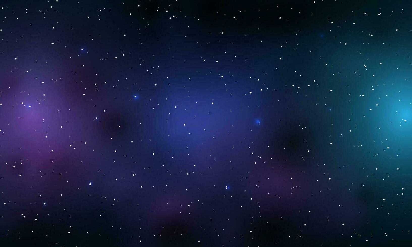 Realistic nebula and shining stars cosmos galaxy Infinite universe starry night vector