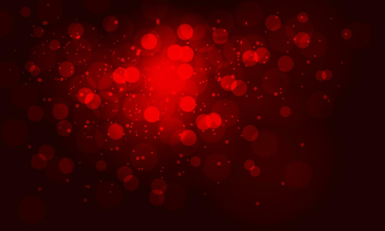 Abstract red tone bokeh blurred on night design background vector