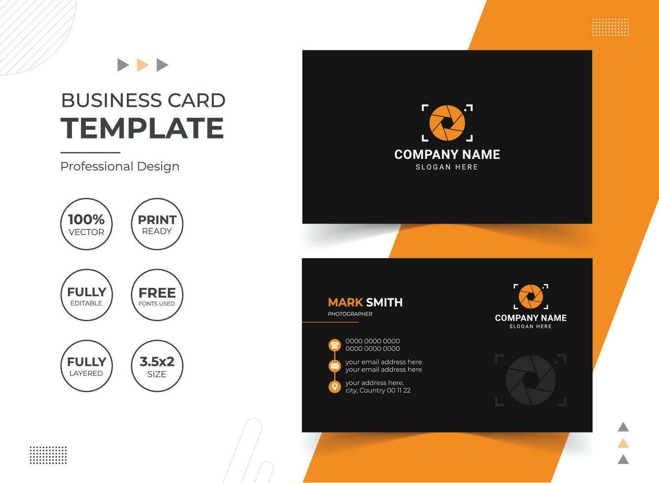 Multipurpose Creative and Modern Business Card Design Template vector