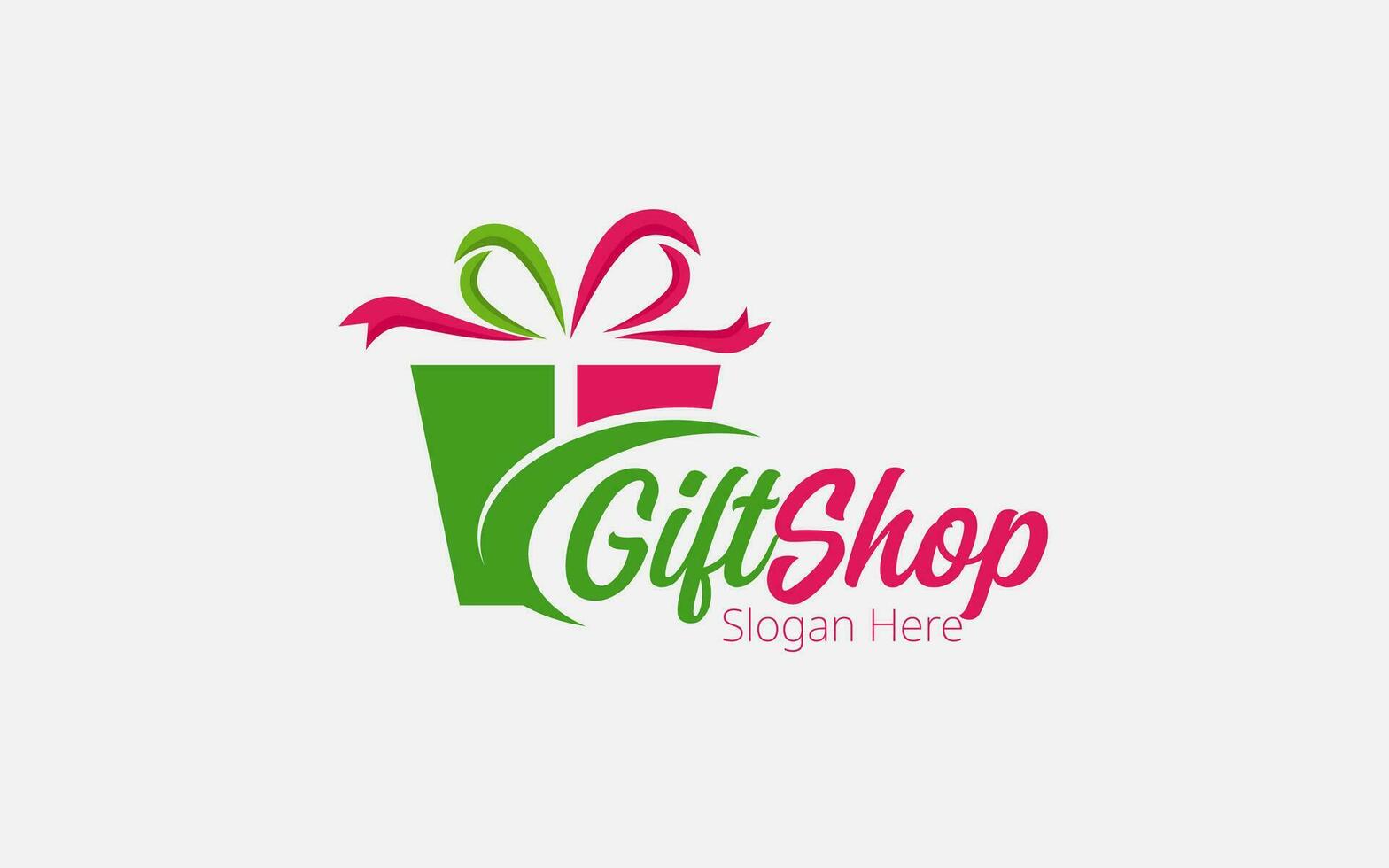 Gift logo design concept for gift corner, gift vector symbol