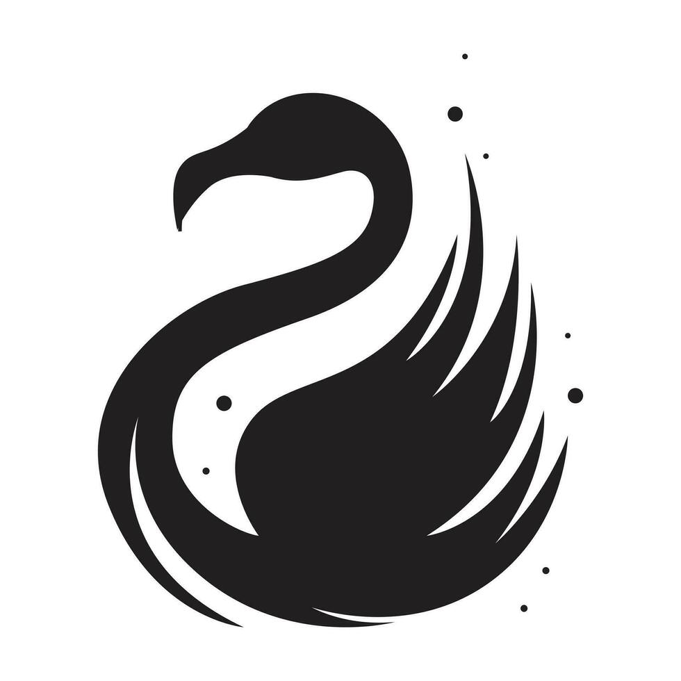 flamenco vector icono diseño. tropical pájaro plano icono.