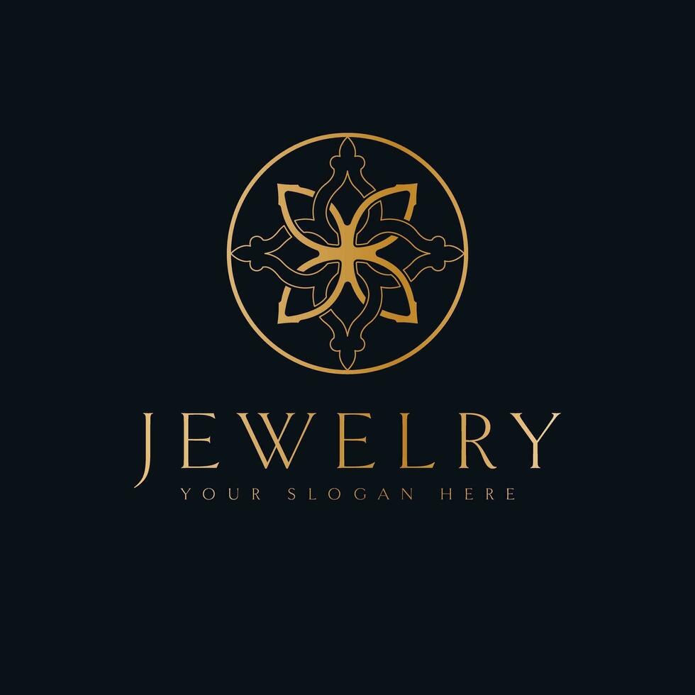 joyería vector logo diseño. resumen geométrico símbolo logotipo belleza industria logo modelo.