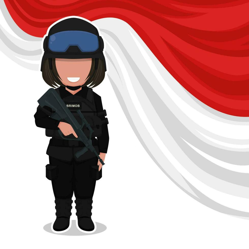 cute police cartoon vector