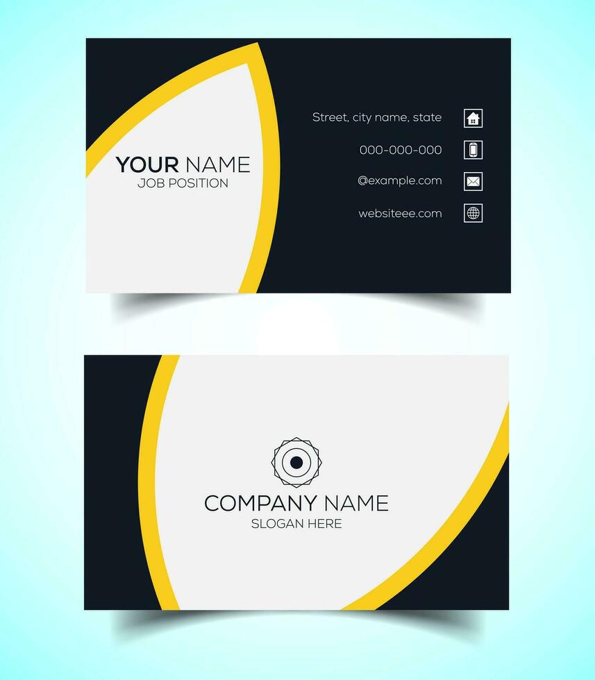 Creative and modern corporate business card template vector