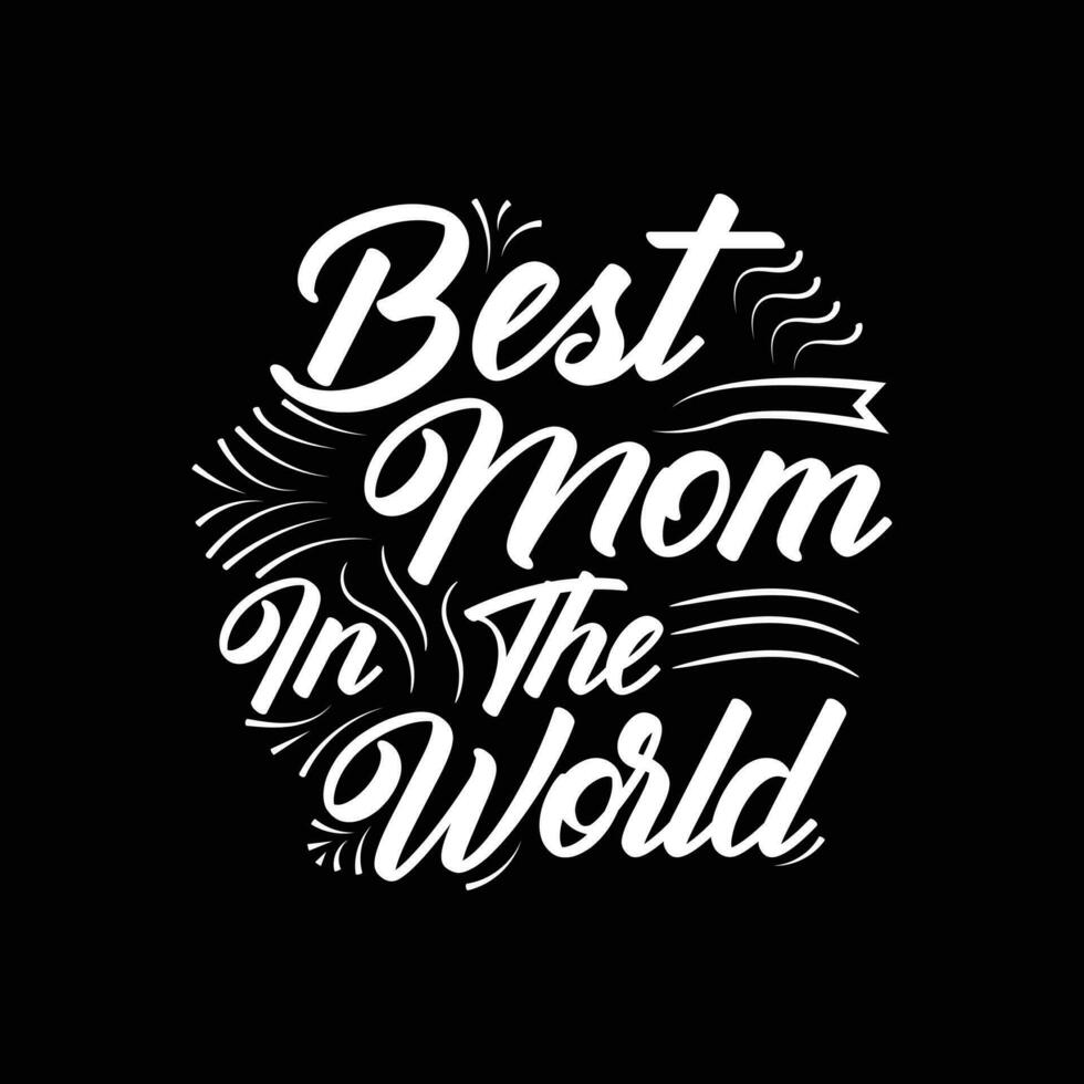 mothers day vector typhography design