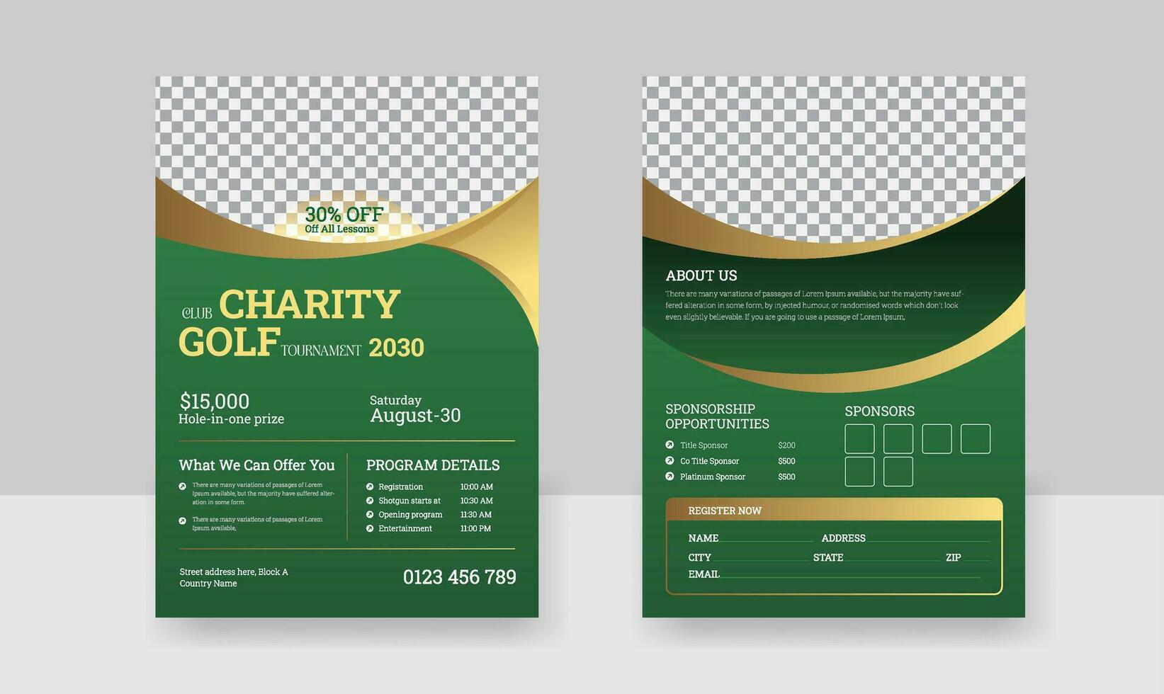 Flyer Mock up vector