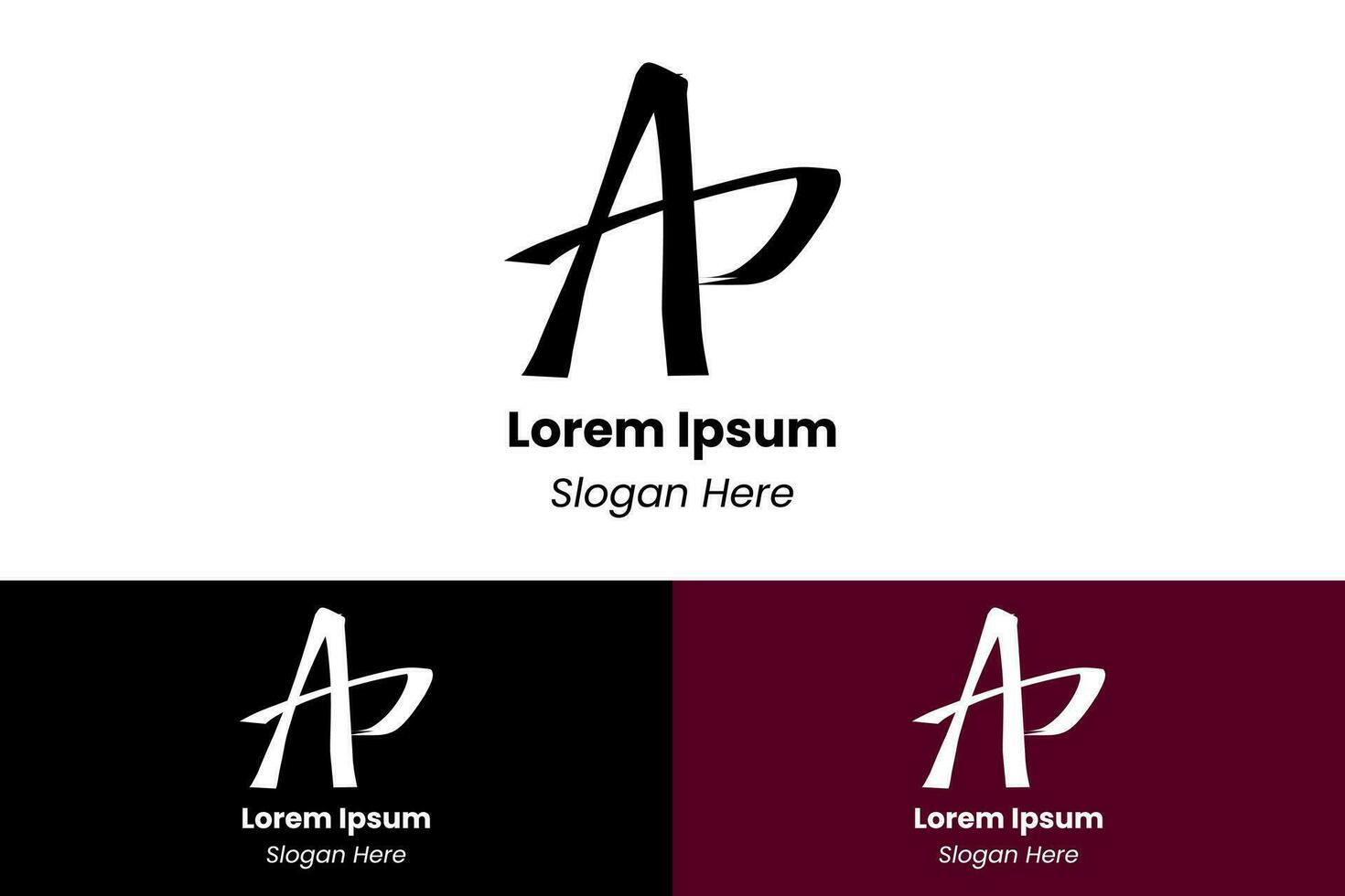 a logo initial template vector