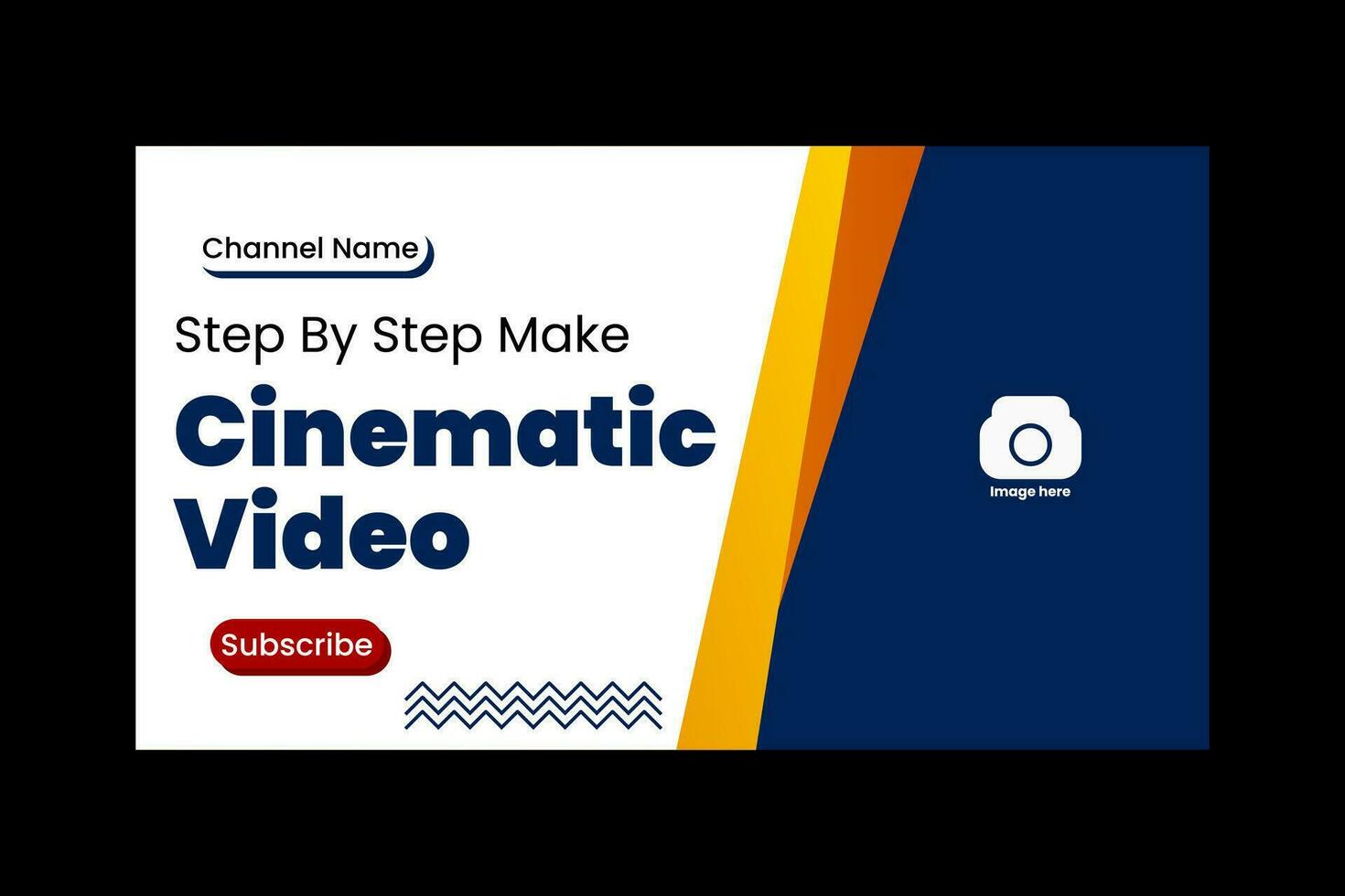 youtube thumbnail template vector