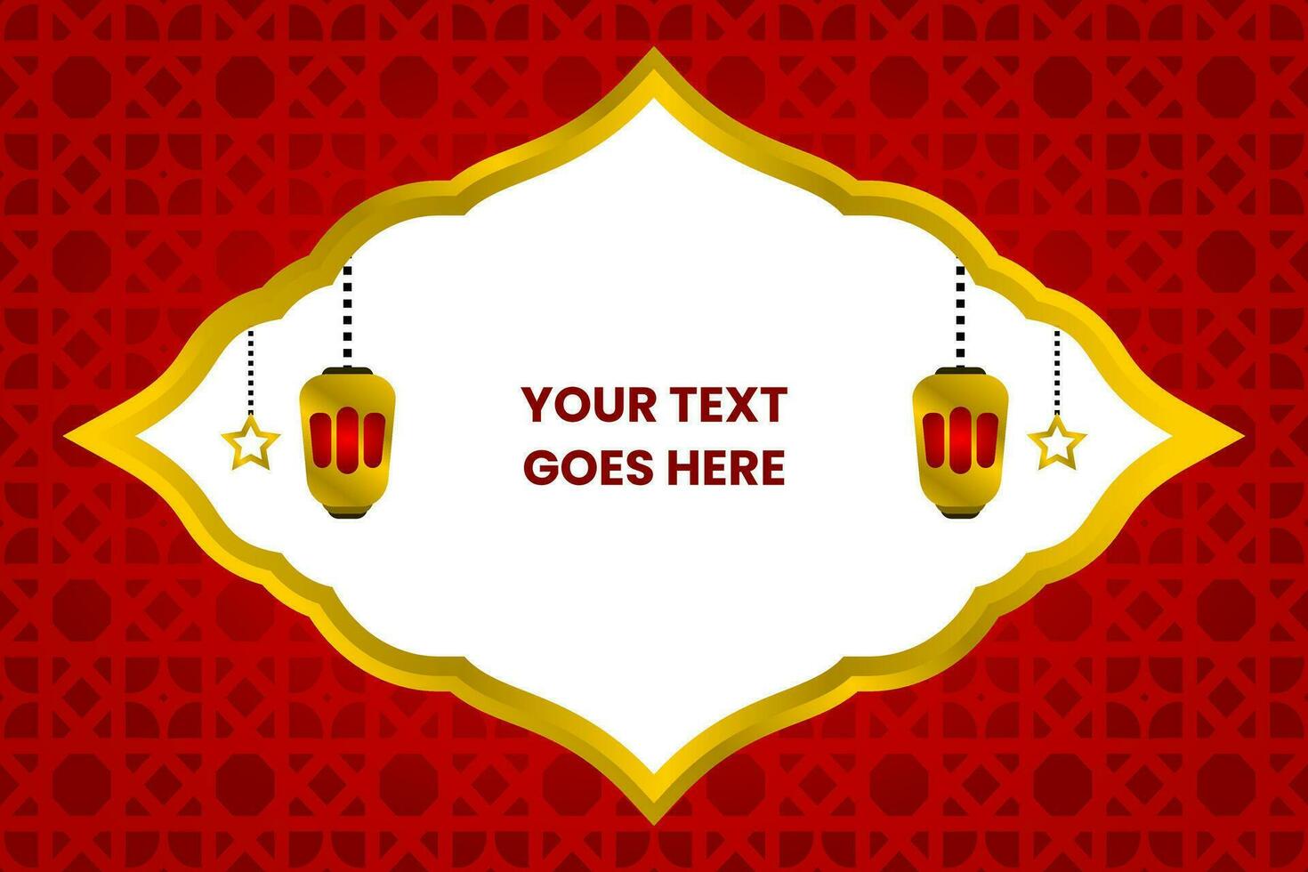 red background islamic vector