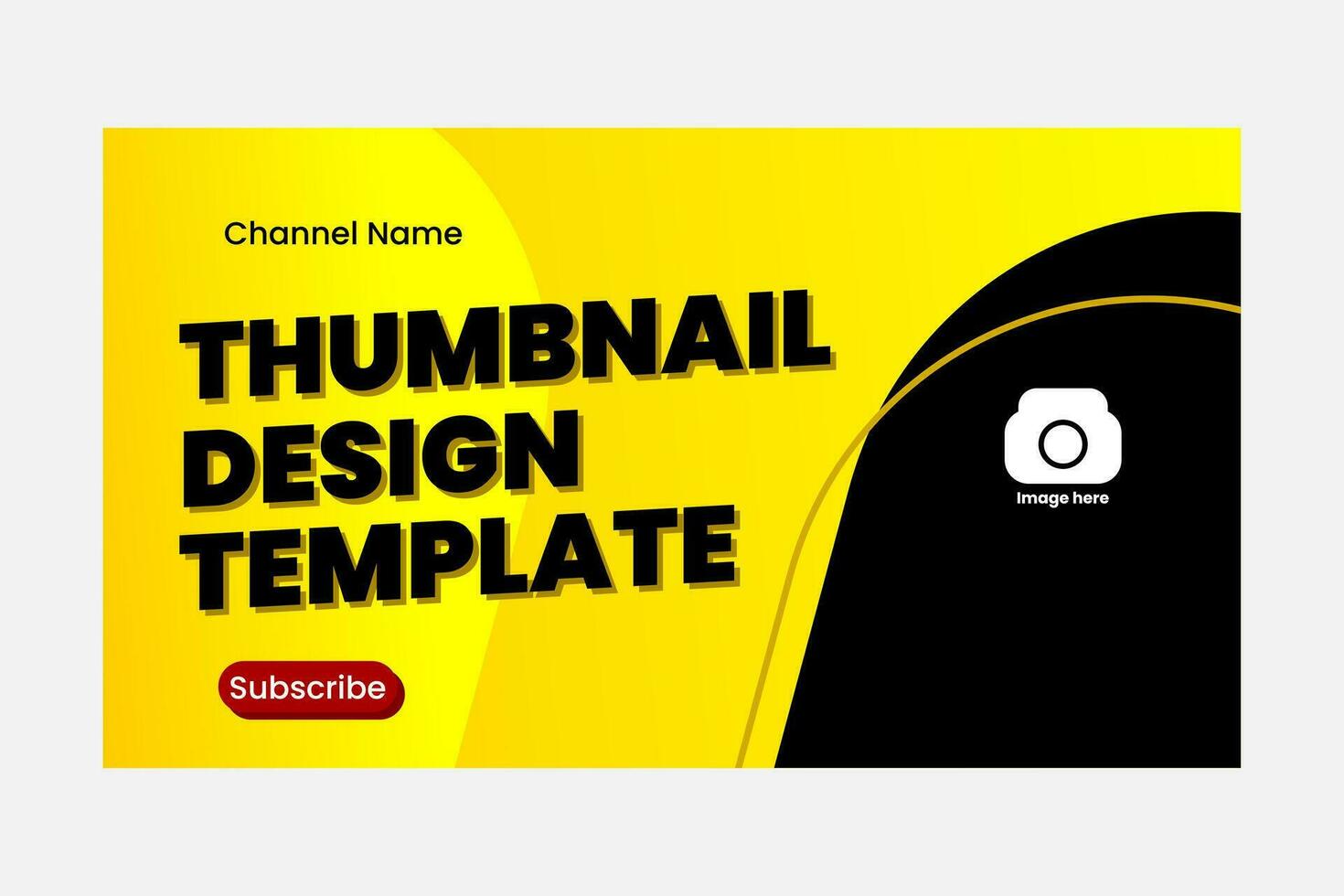 thumbnail design template vector