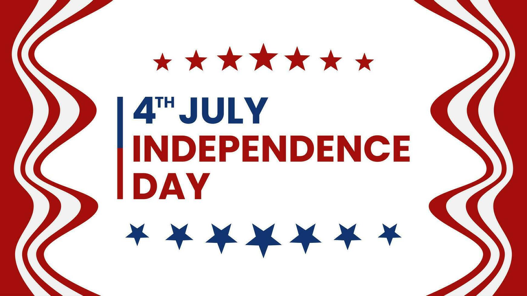 4th independence day vector