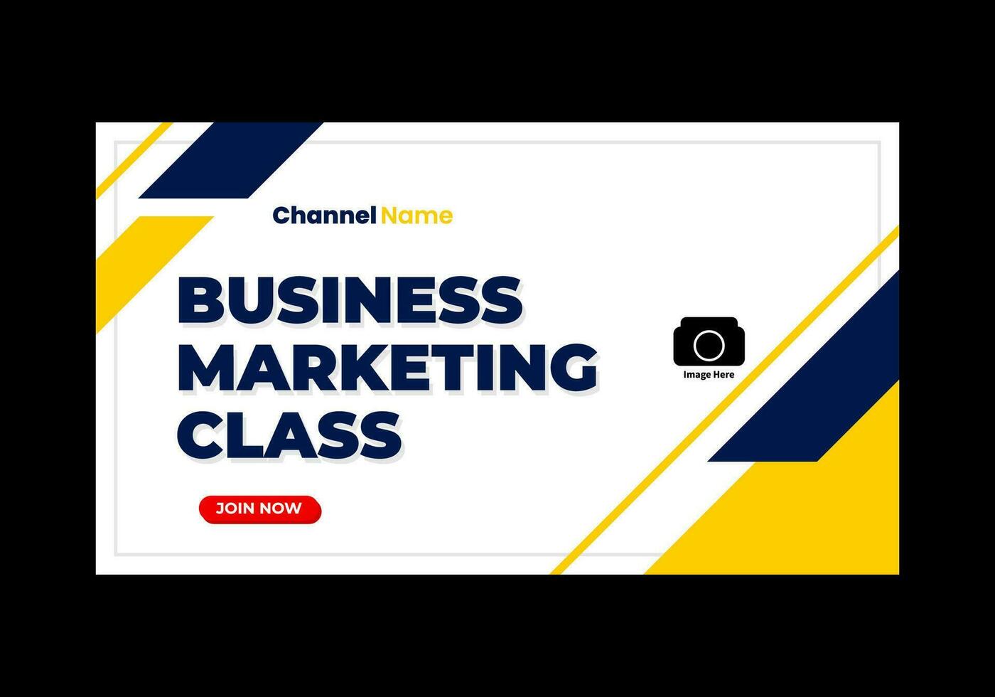 youtube thumbnail template vector