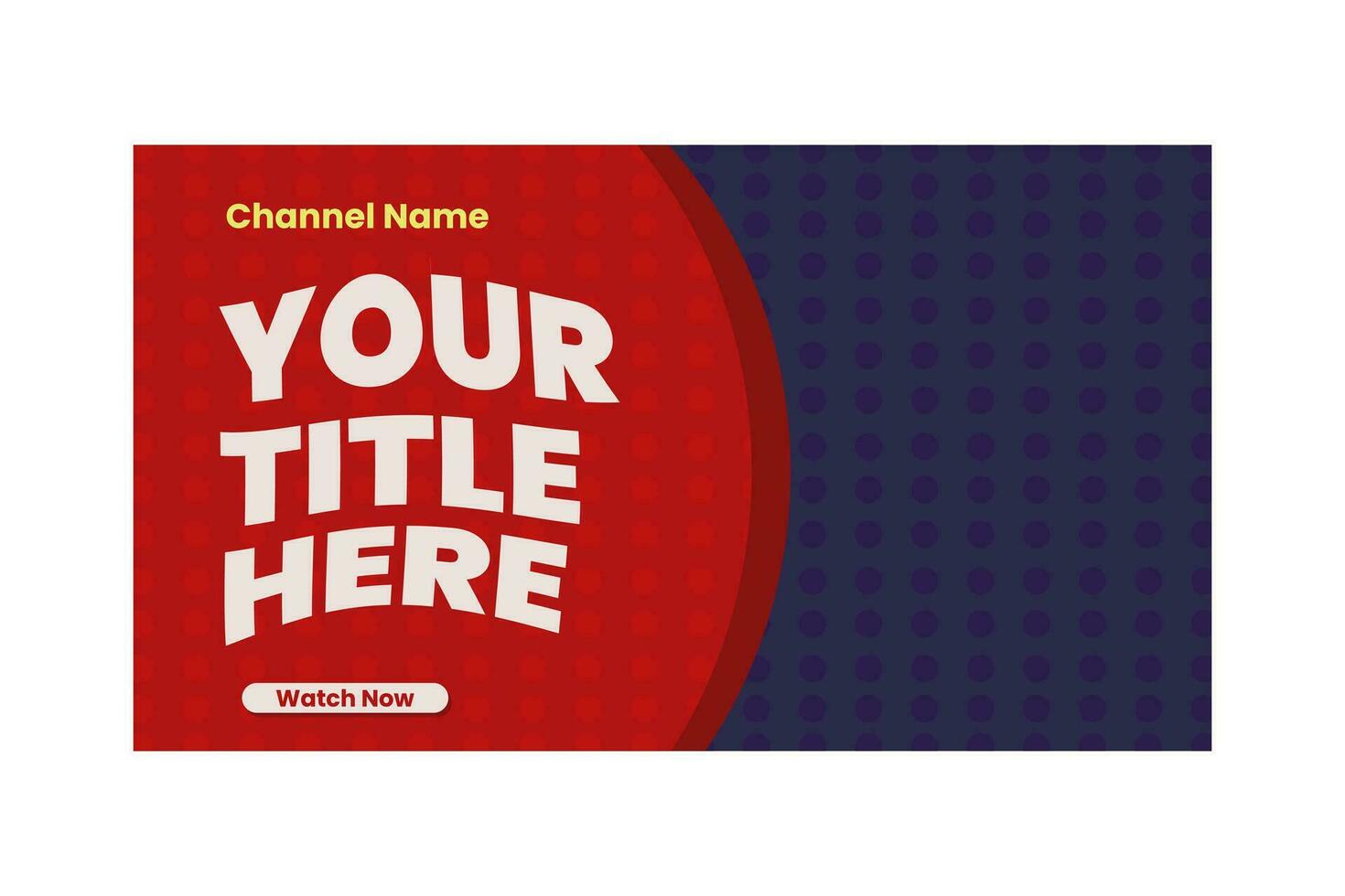 youtube thumbnail template vector