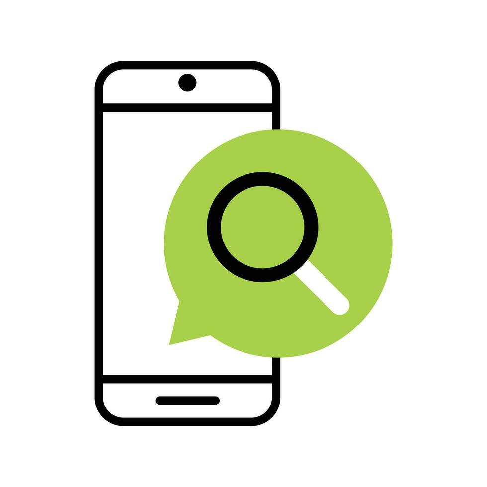 Search finds flat icon vector