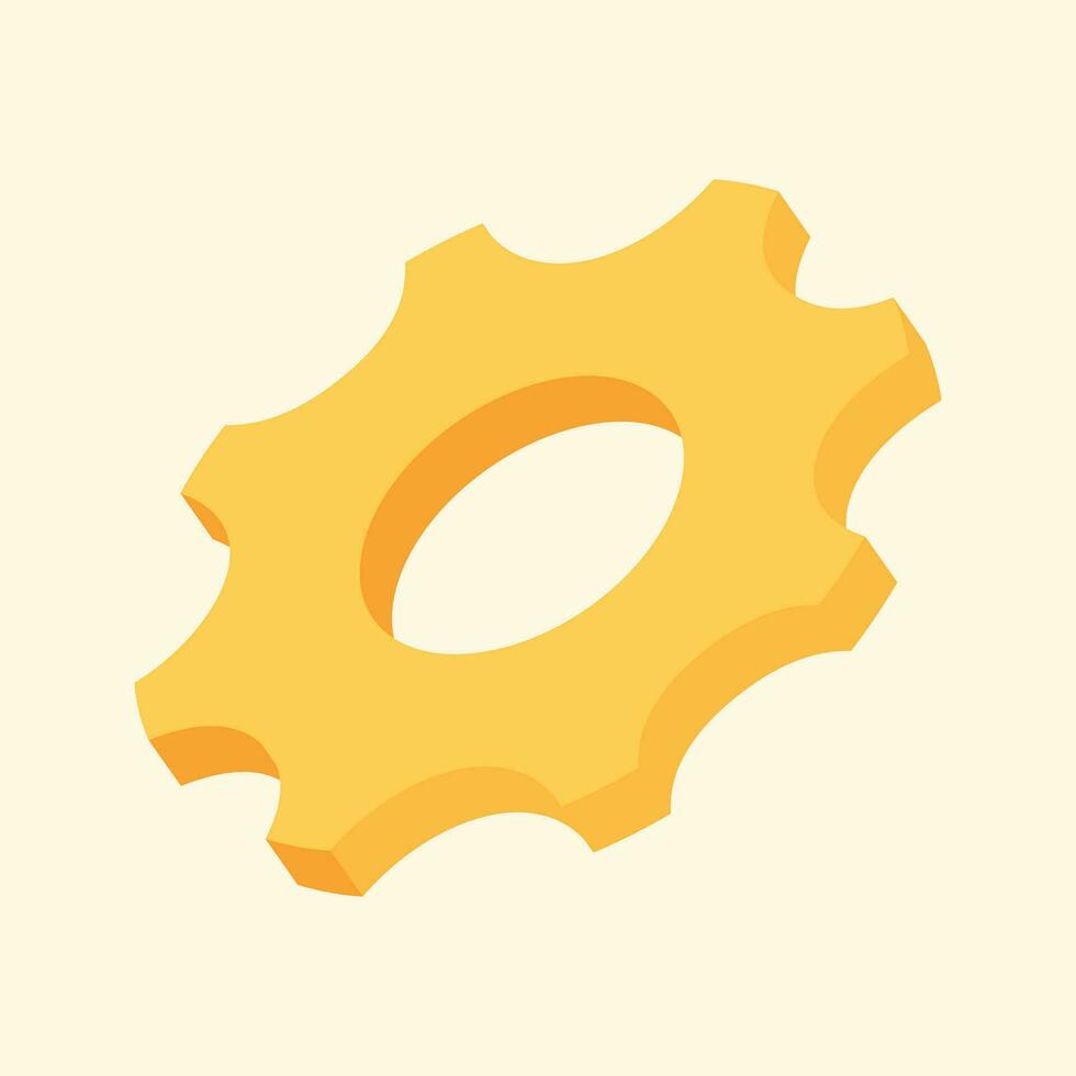 isometric industrial 3d setting tool vector flat design