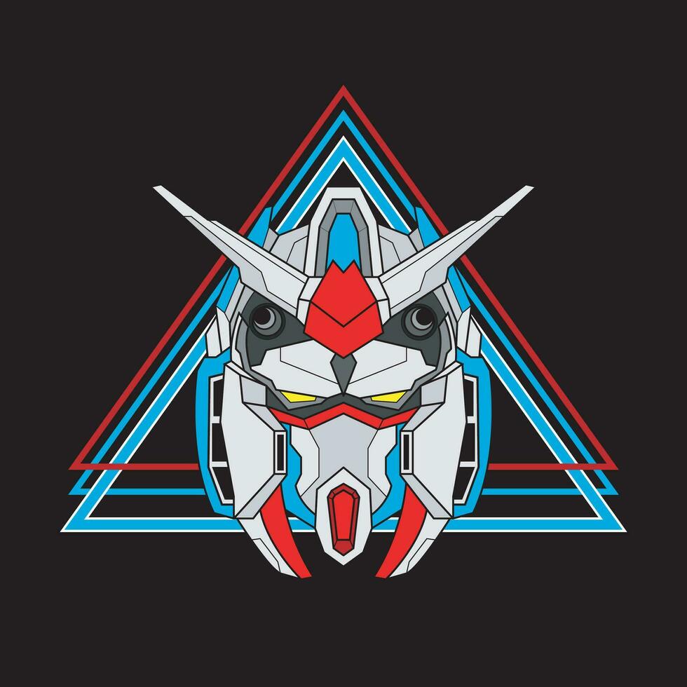 illustration vector graphic of robot
