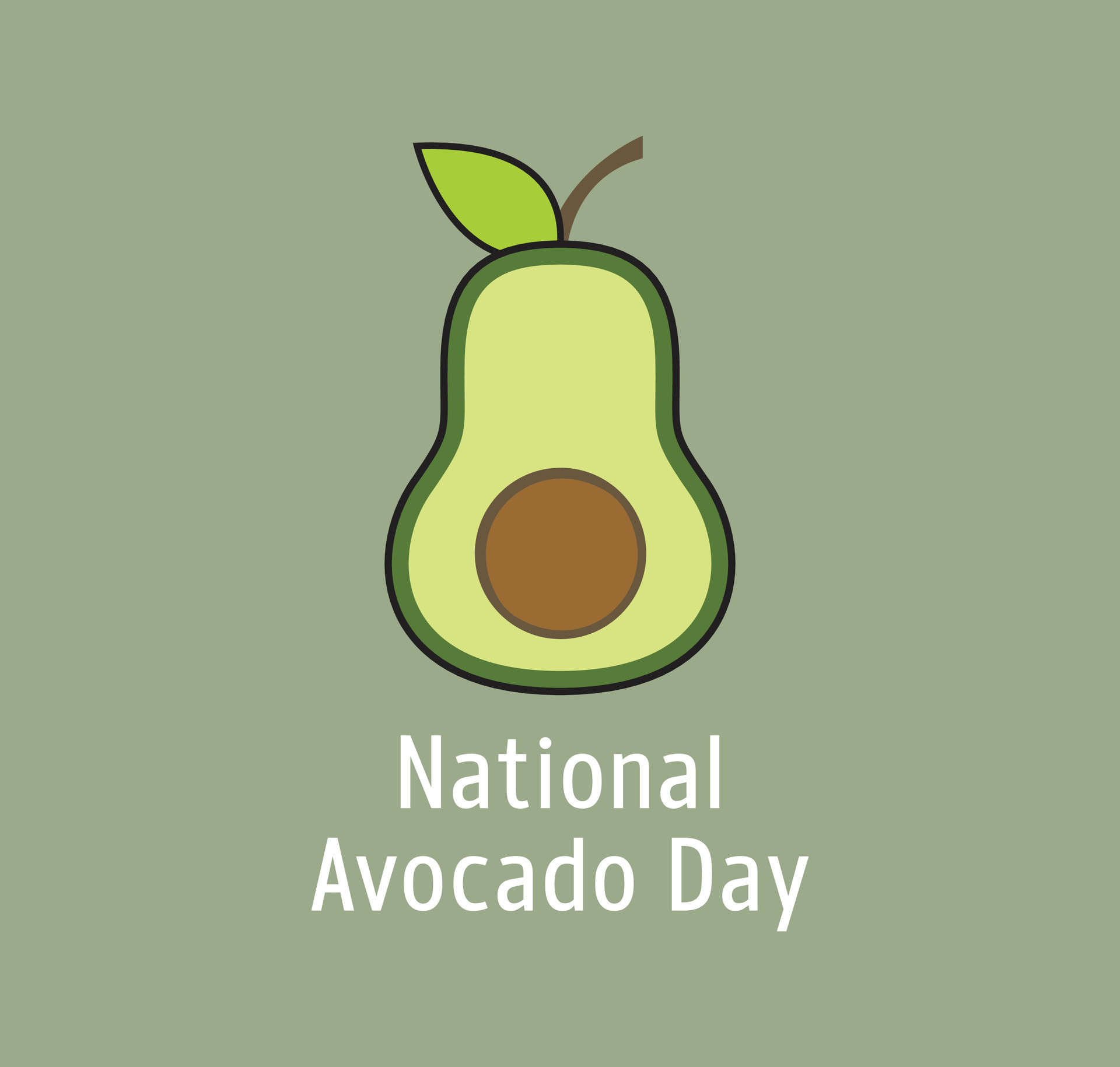 national avocado day, Healthy Design concept ,fresh avocado vegetable