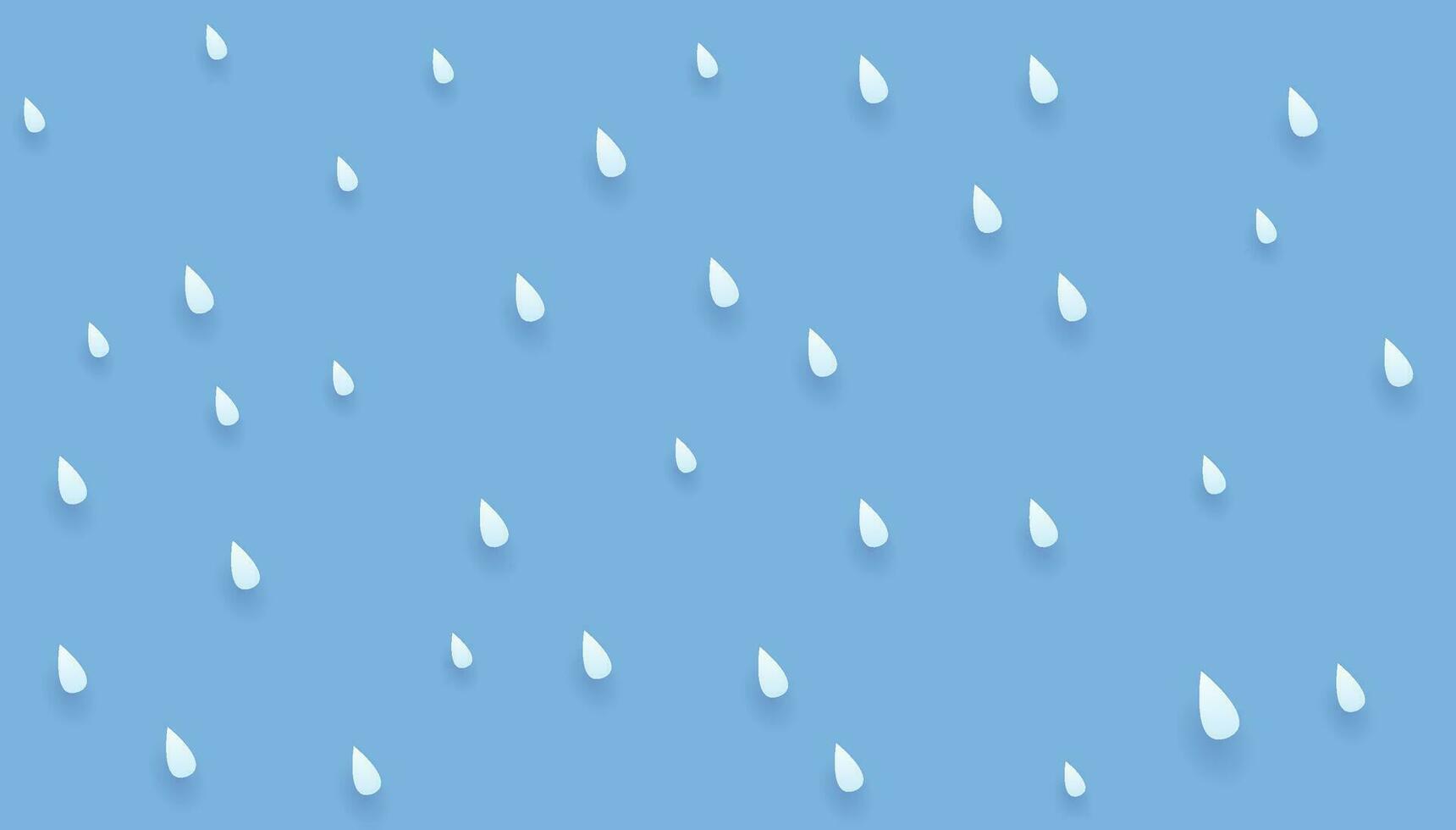 Heavy rain in dark sky vector