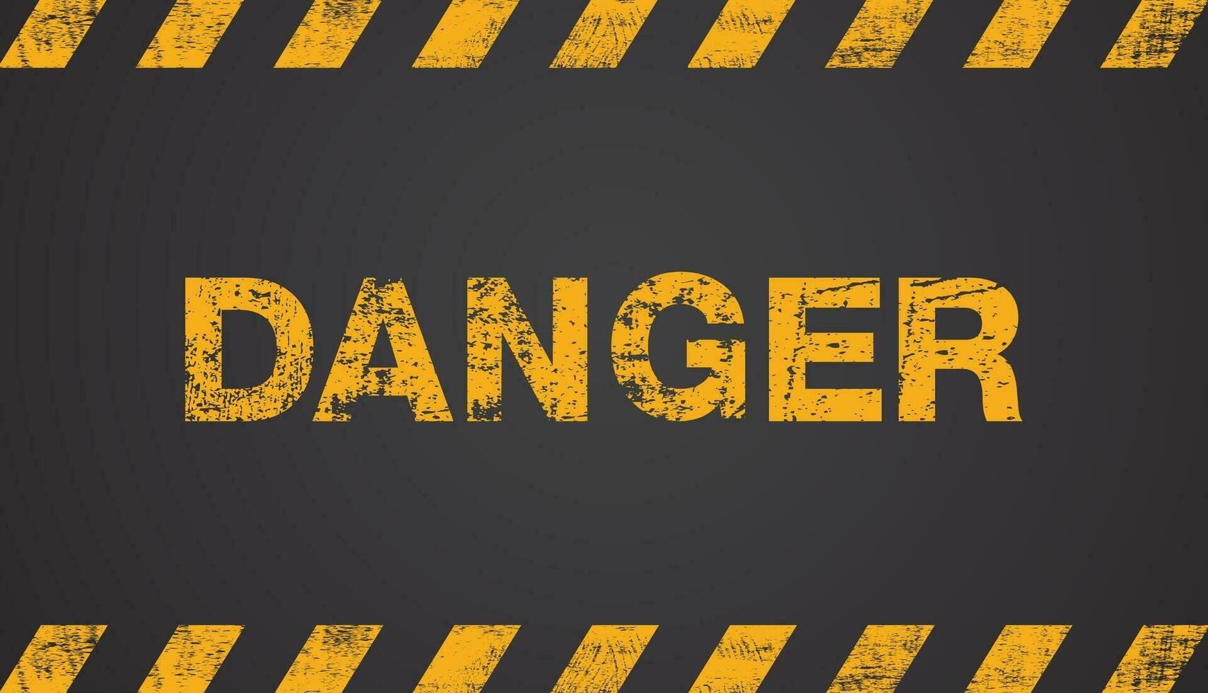 danger,  grunge yellow and black diagonal stripes on background, Vector illustration.
