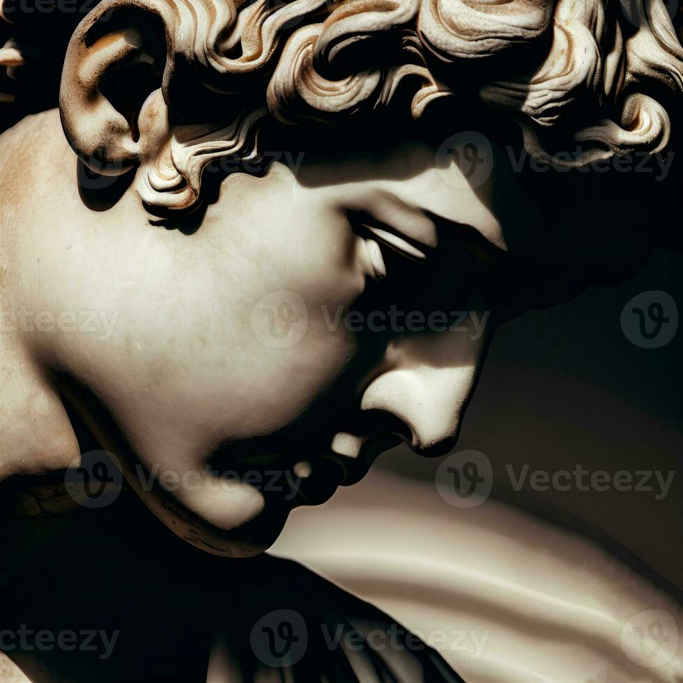 Apollo Belvedere statue close up view photo