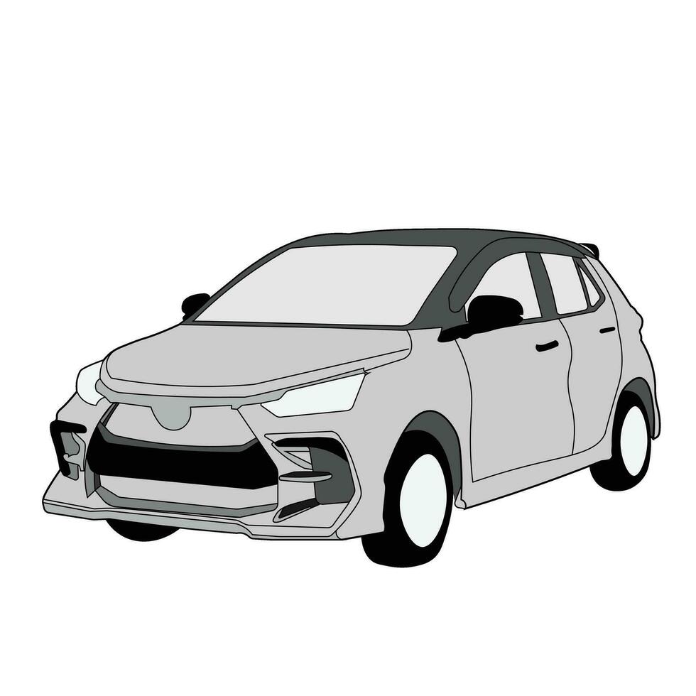 3d logo design vector illustration. electric car silhouette. future car. contemporary car. suitable for logos, icons, posters, companies, advertisements, t-shirt designs.