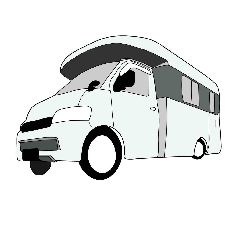 3d logo design vector illustration. Premium campervan classic. automotive. collection. camping. suitable for logo, icon, poster, t-shirt design, concept, poster