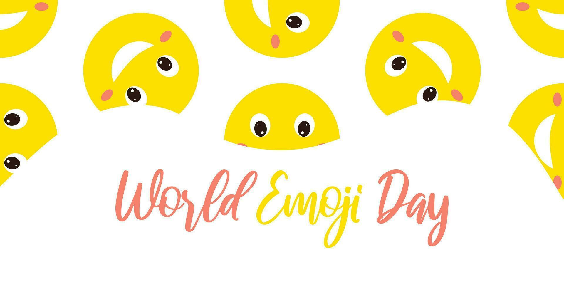 Emoji day. The concept of the holiday. vector