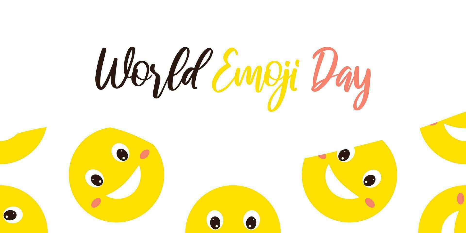 Emoji day. The concept of the holiday. vector