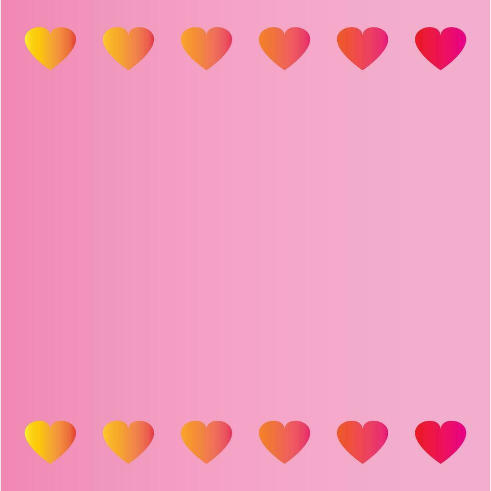 heart valentine pink background illustration premium design vector eps10