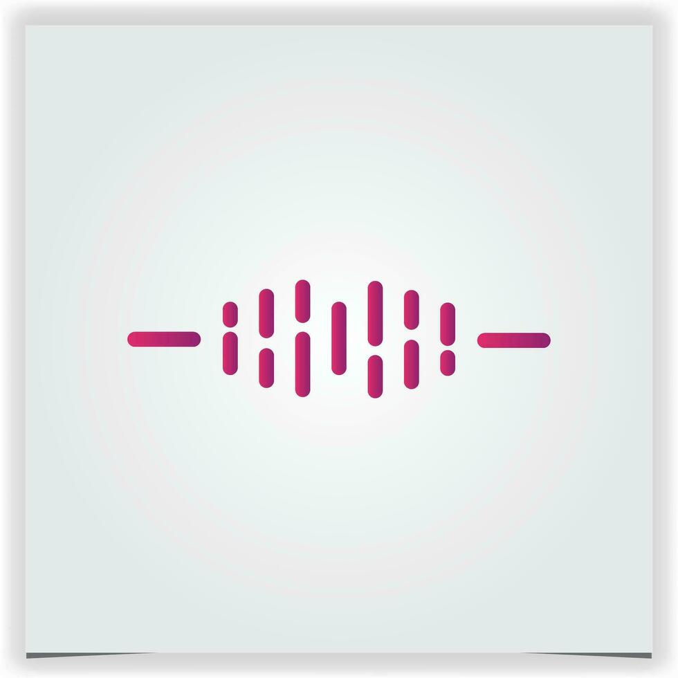 vector logo con moderno música formas único y limpiar música logo prima elegante modelo vector eps 10