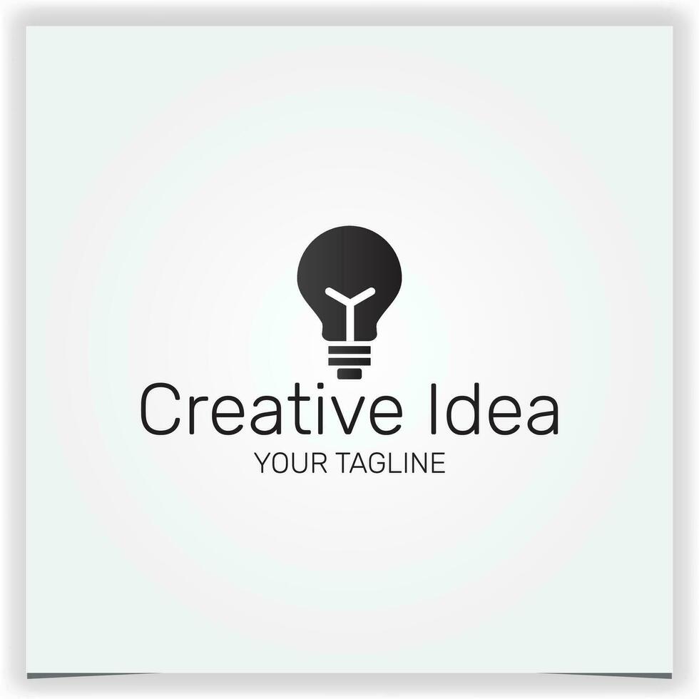 Vector light bulb icon vector isolated on white background idea sign solution thinking logo creative premium elegant template vector eps 10