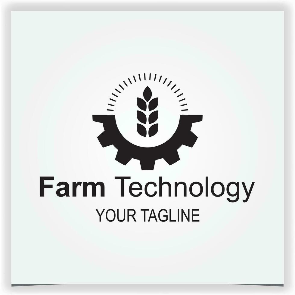 farm technology logo premium elegant template vector eps 10