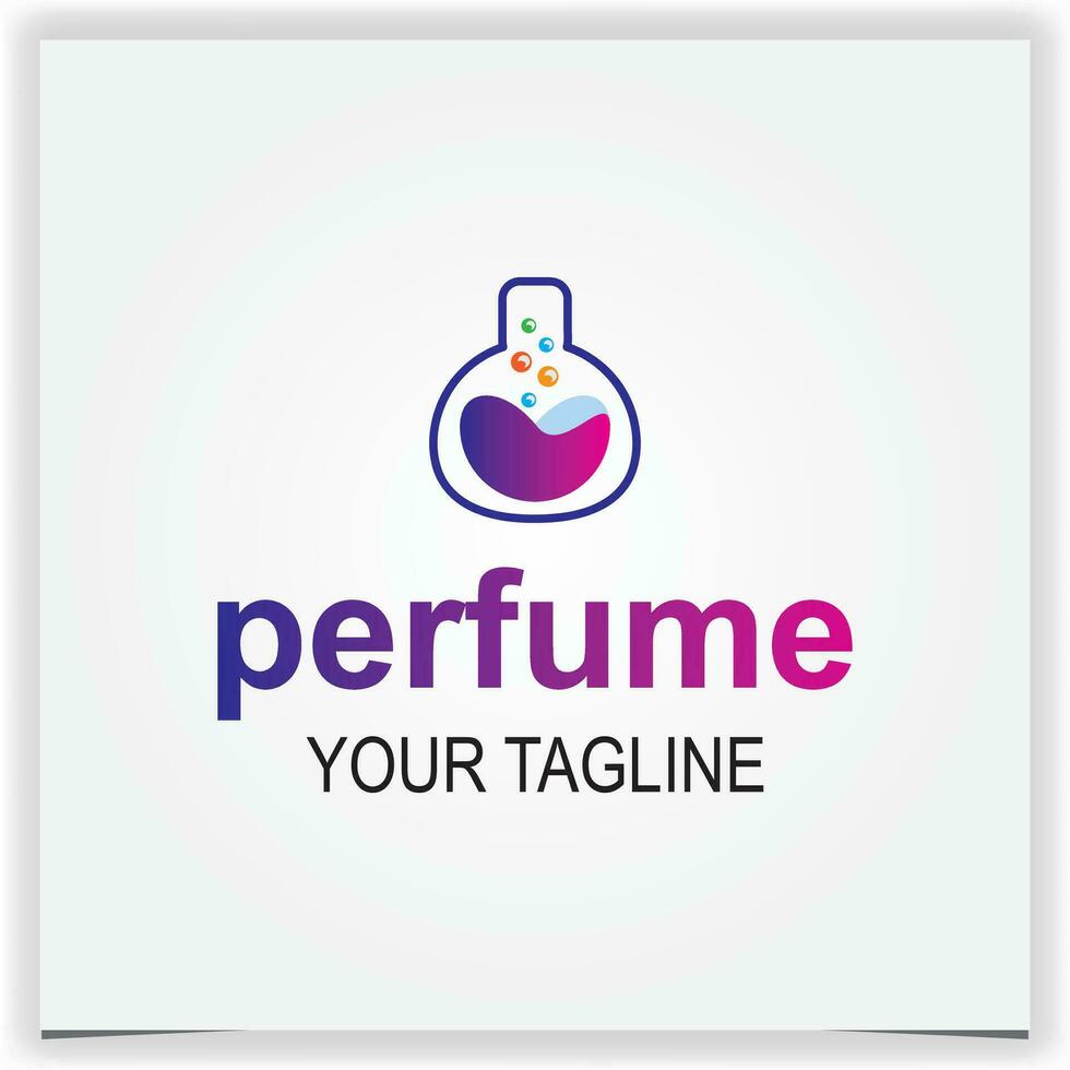 perfume logo creativo prima elegante modelo vector eps 10