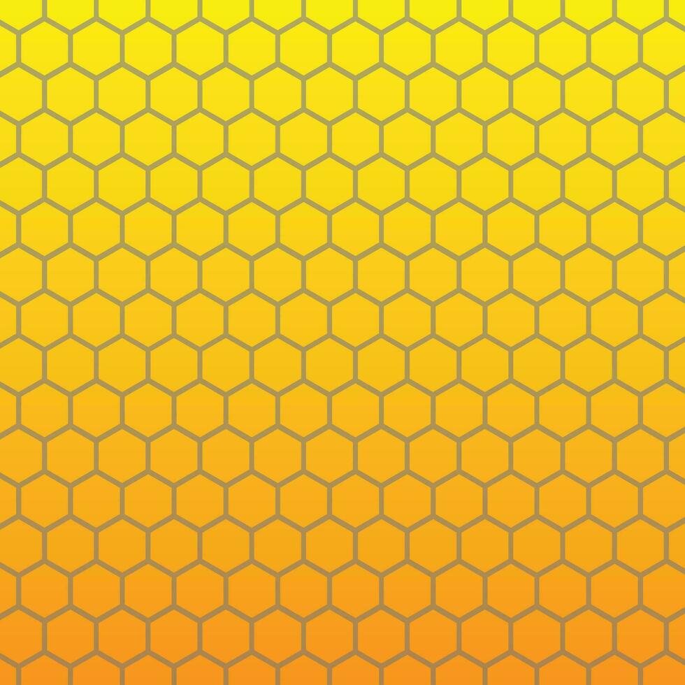 hexagon gradient yellow and orange abstract petern background premium and modern suitable for social media vector