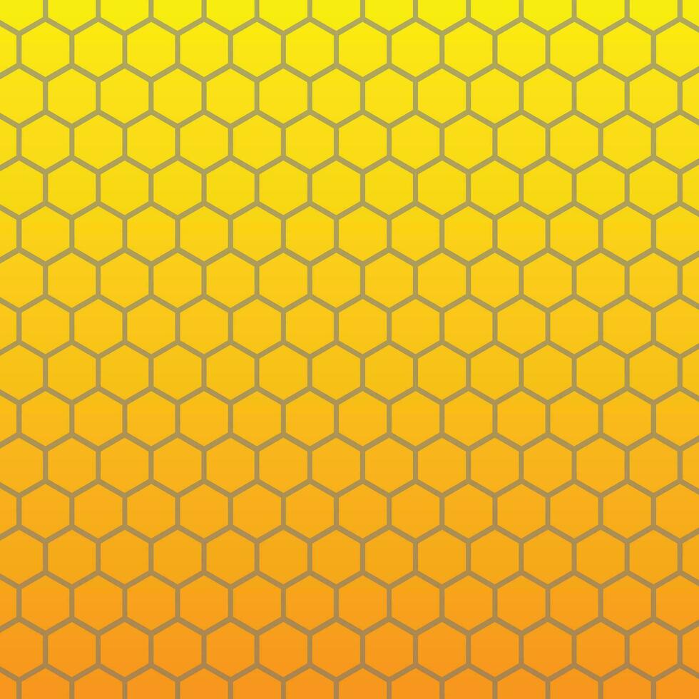 hexagon gradient yellow and orange abstract petern background premium and modern suitable for social media vector