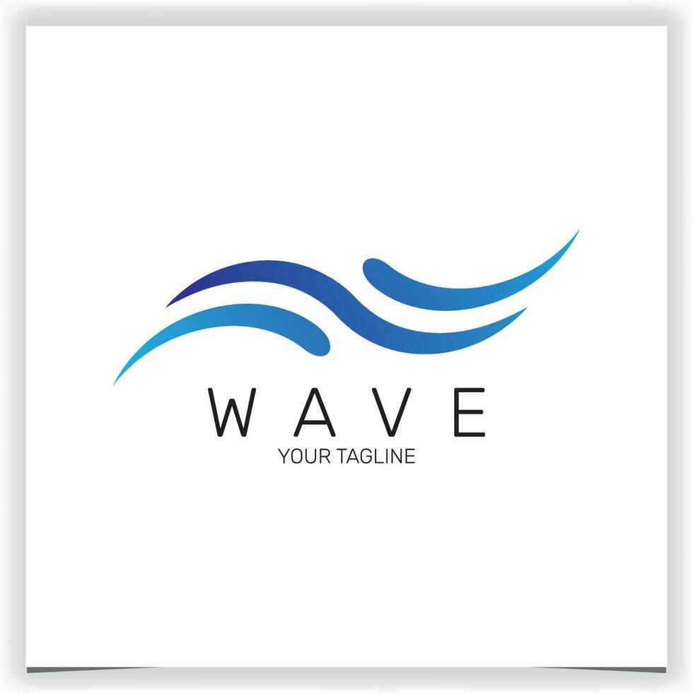 Wave vector symbol. Business Icon logo premium elegant template vector eps 10