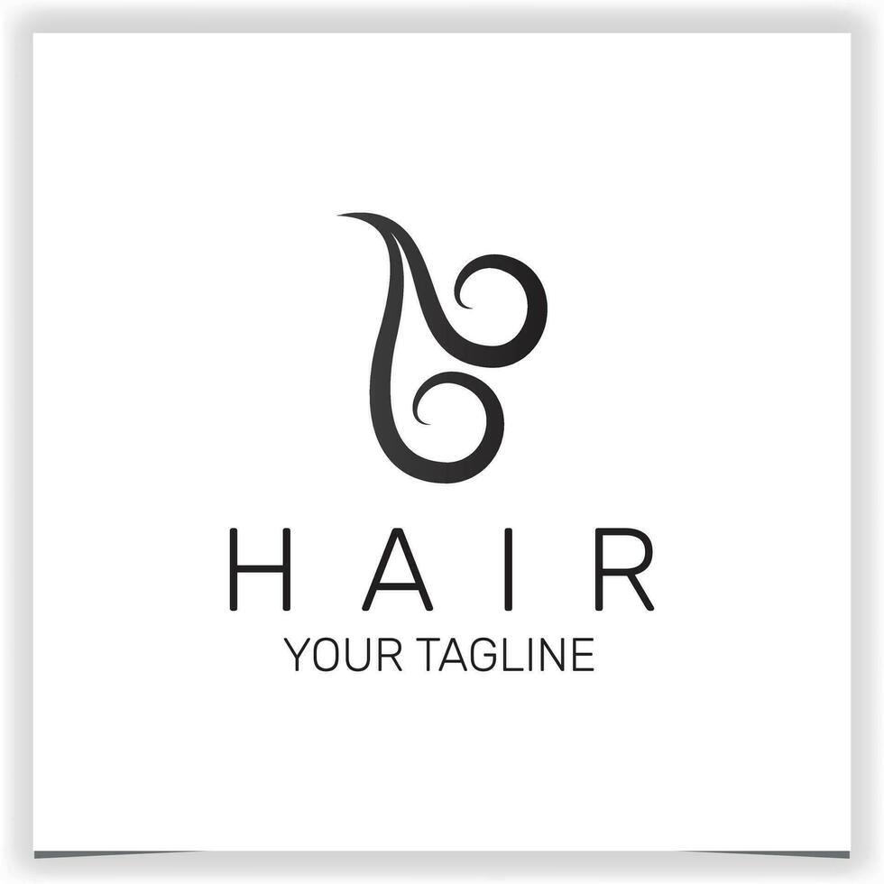 hair logo premium elegant template vector eps 10
