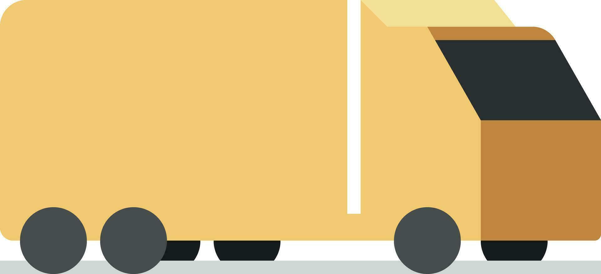 Isometric truck delivery car icon. Flat illustration of delivery truck vector icon for web