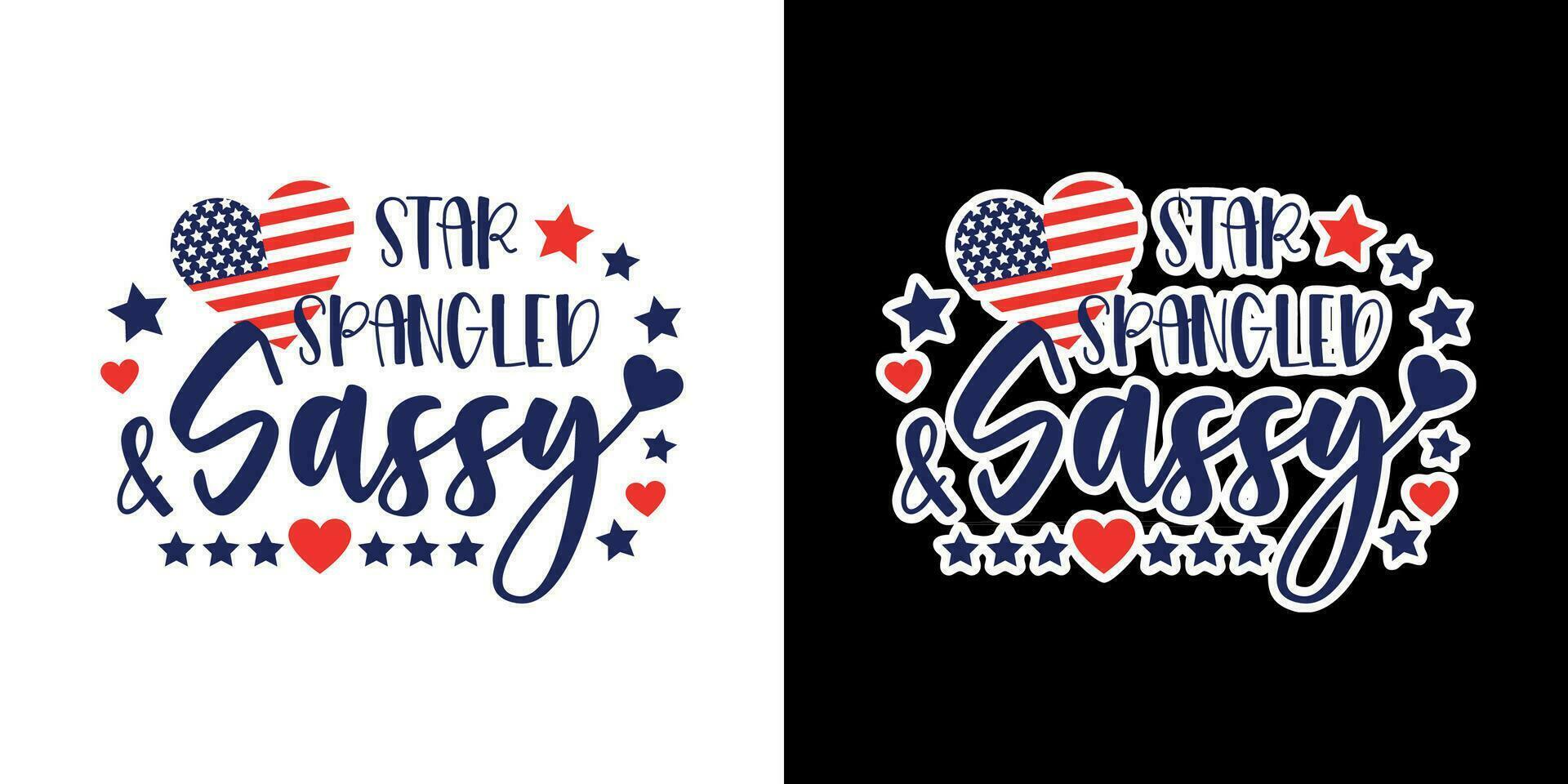 Star Spangled and Sassy vector