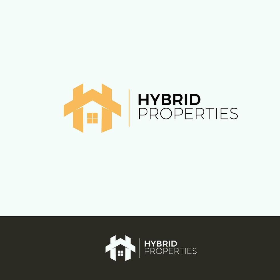 Real Estate and H lettermark Logo vector