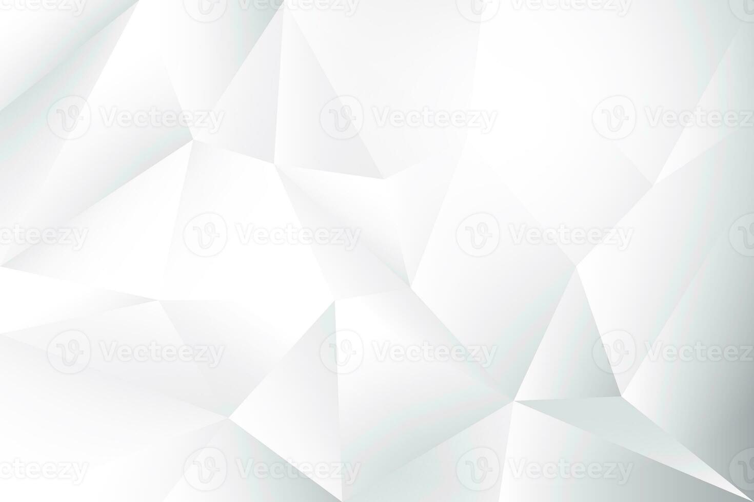 Abstract geometric white and gray color background with polygon, low poly pattern. photo