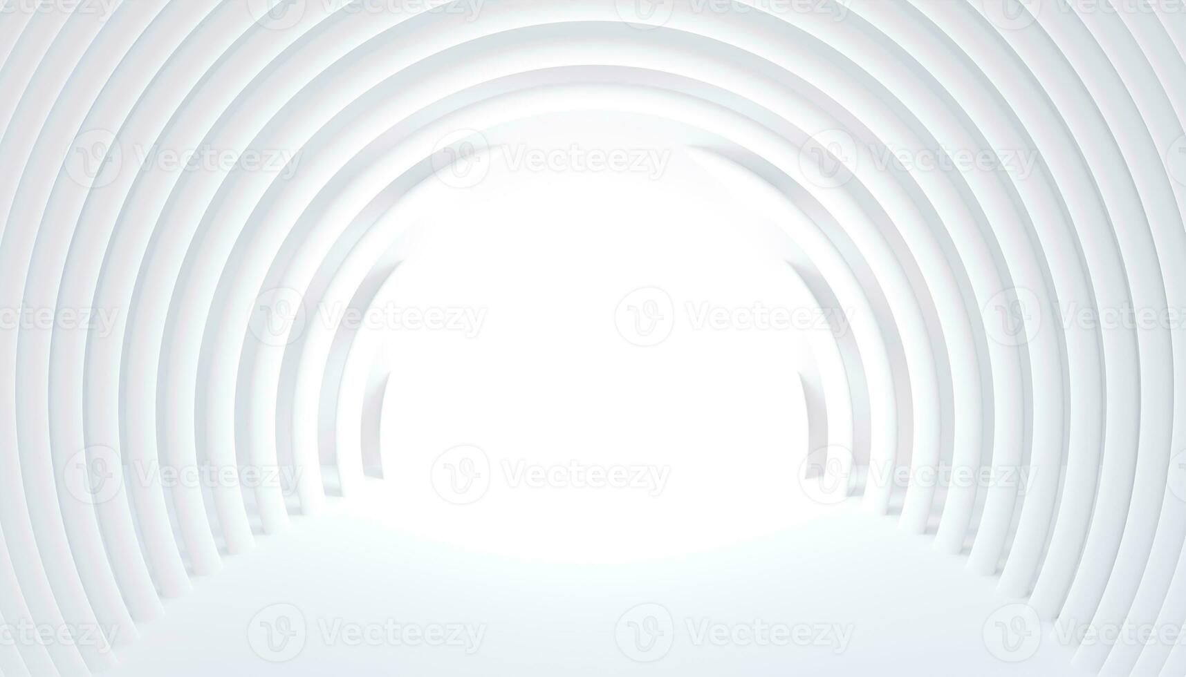 3D abstract  white and gray color, modern design background with geometric round shape. 3D render illustration. photo