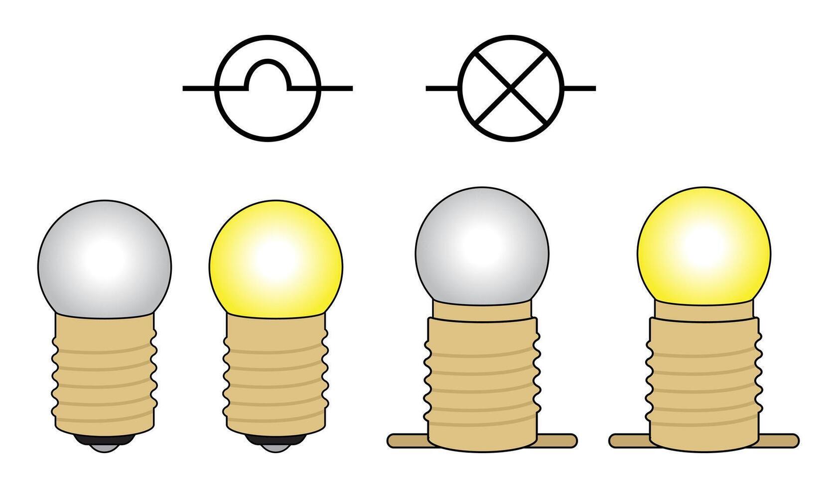 Light Bulb and Symbol vector