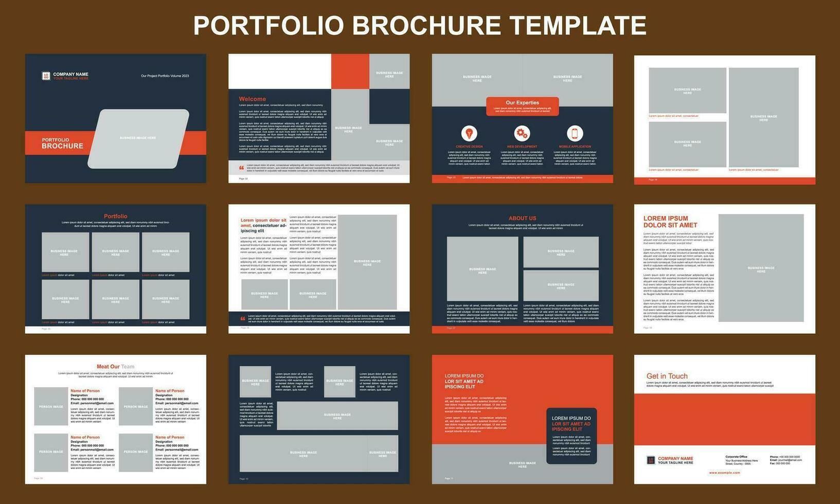Brochure Design Template for You vector