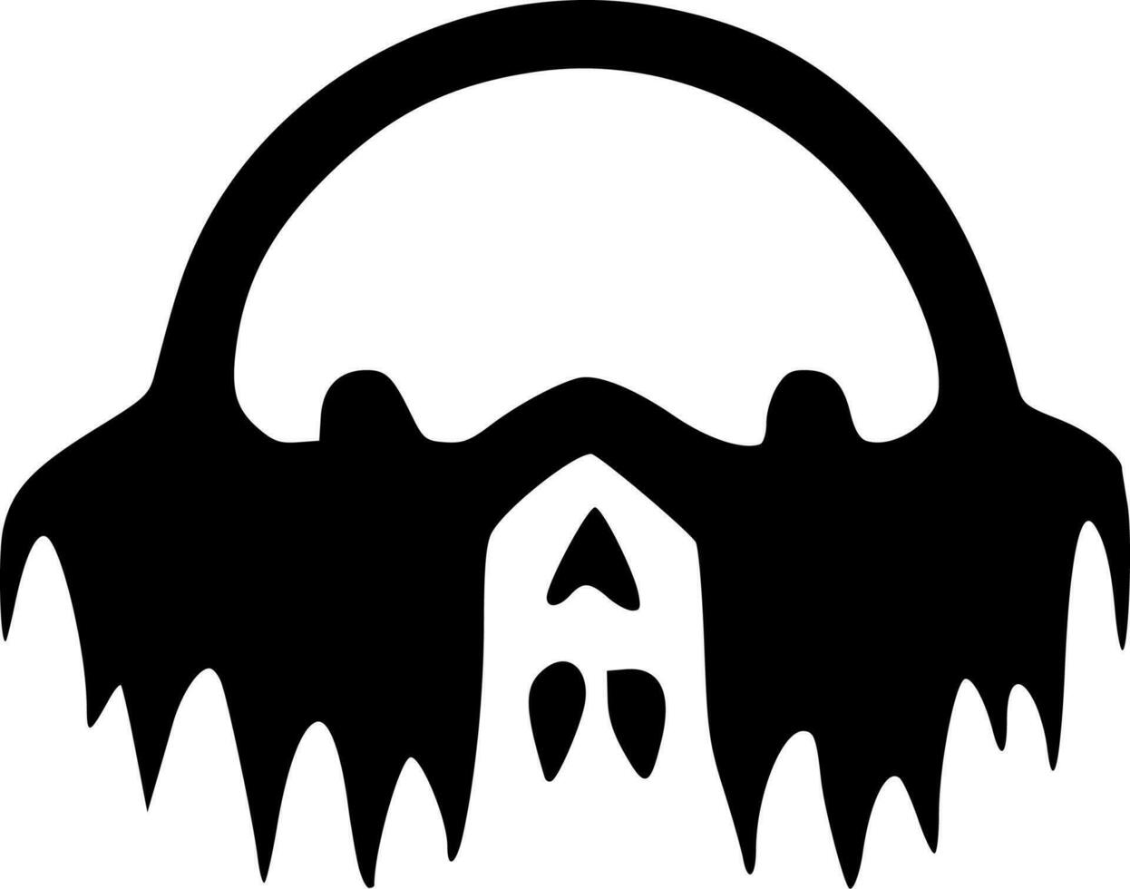 evil monster icon vector