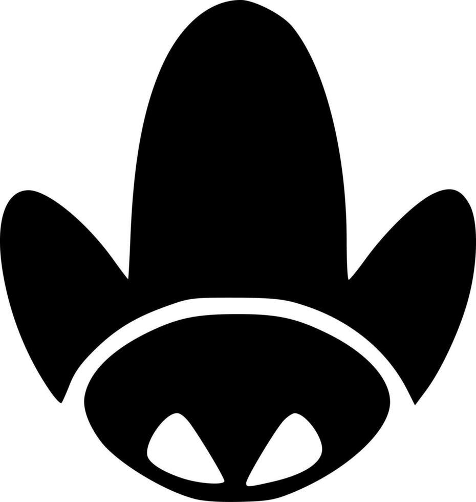 evil monster icon vector